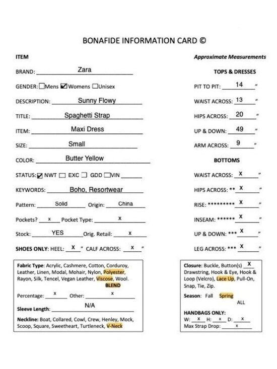 Zara Womens Sunny Flowy Spaghetti Strap Maxi Dress Size Medium Yellow SP NWT - Picture 12 of 12